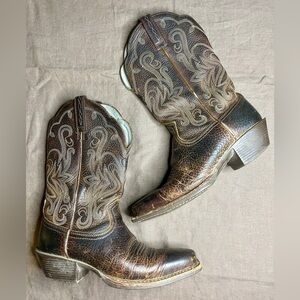 Ariat Women's Legend Chocolate Western Boots SquareToe Brown Sz 5.5